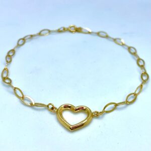 Pulseira Love em Ouro 18k c/Elos Ovais