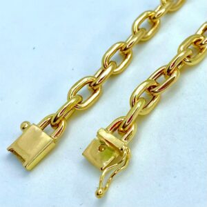 Pulseria Masculina em Ouro 18k c/Elos Cadeado