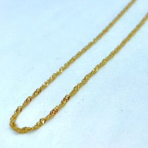 Corrente Singapura em Ouro 18k - 45 cm