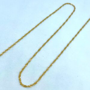 Corrente Singapura em Ouro 18k - 40 cm