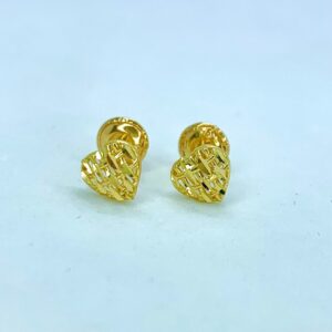 Par de Brincos Love em Ouro 18k