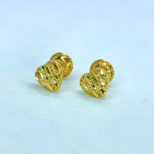 Par de Brincos Love em Ouro 18k