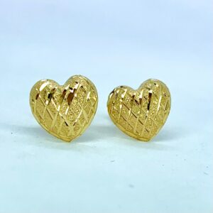 Par de Brincos Love em Ouro 18k