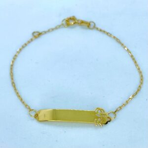 Pulseira Menino em Ouro 18k C/Placa