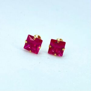 Par de Brincos Colors em Ouro 18k c/Zircônia