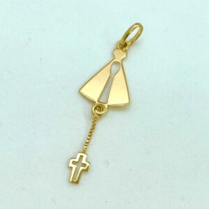 Pingente Nossa Senhora c/Pêndulo em Ouro 18k