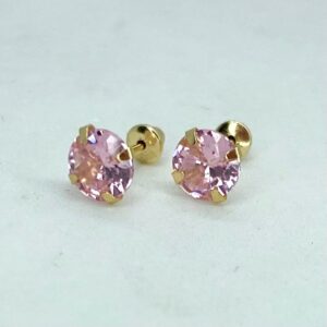 Par de Brincos Colors em Ouro 18k c/Zircônia