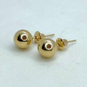 Par de Brincos em Ouro 18k c/Esferas