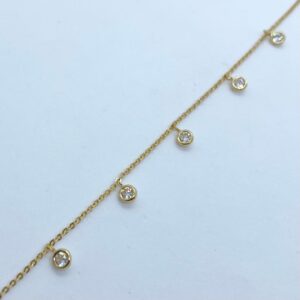 Pulseira em Ouro 18k c/Zircônias