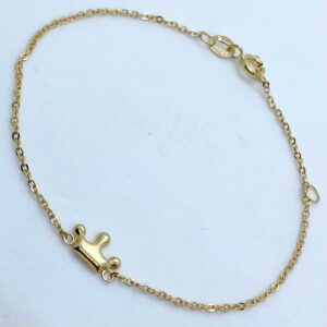 Pulseira Princess em Ouro 18k c/Coroa