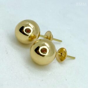 Par de Brincos Esferas em Ouro 18k - 8MM