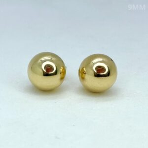 Par de Brincos Esferas em Ouro 18k - 9MM