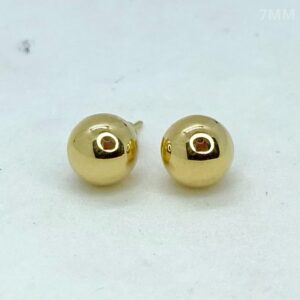 Par de Brincos Esferas em Ouro 18k - 7MM