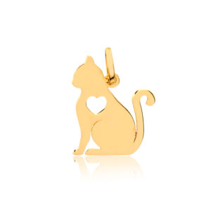 Pingente Cat em Ouro 18k