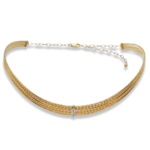 Aro Em Ouro Amarelo 18k c/Diamantes