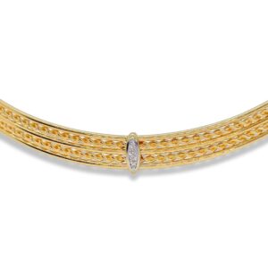 Aro Em Ouro Amarelo 18k c/Diamantes