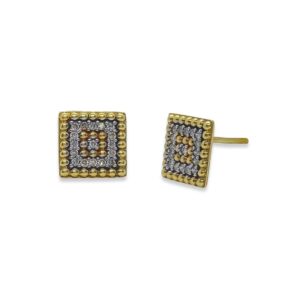 Brincos Square em Ouro Amarelo 18k c/Diamantes