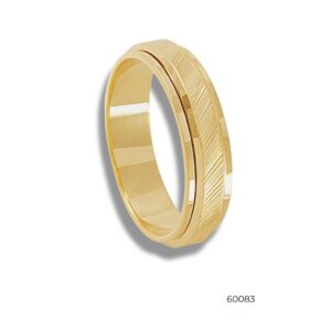 Aliança em Ouro 18k 5mm - 60083