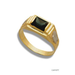 Anel de Formatura em Ouro 18k c/Zircônias - CAF1077