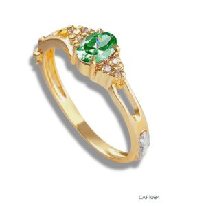 Anel de Formatura em Ouro 18k c/Zircônias - CAF1084