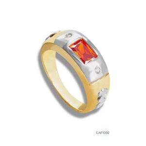 Anel de Formatura em Ouro 18k c/Zircônias - CAF1092